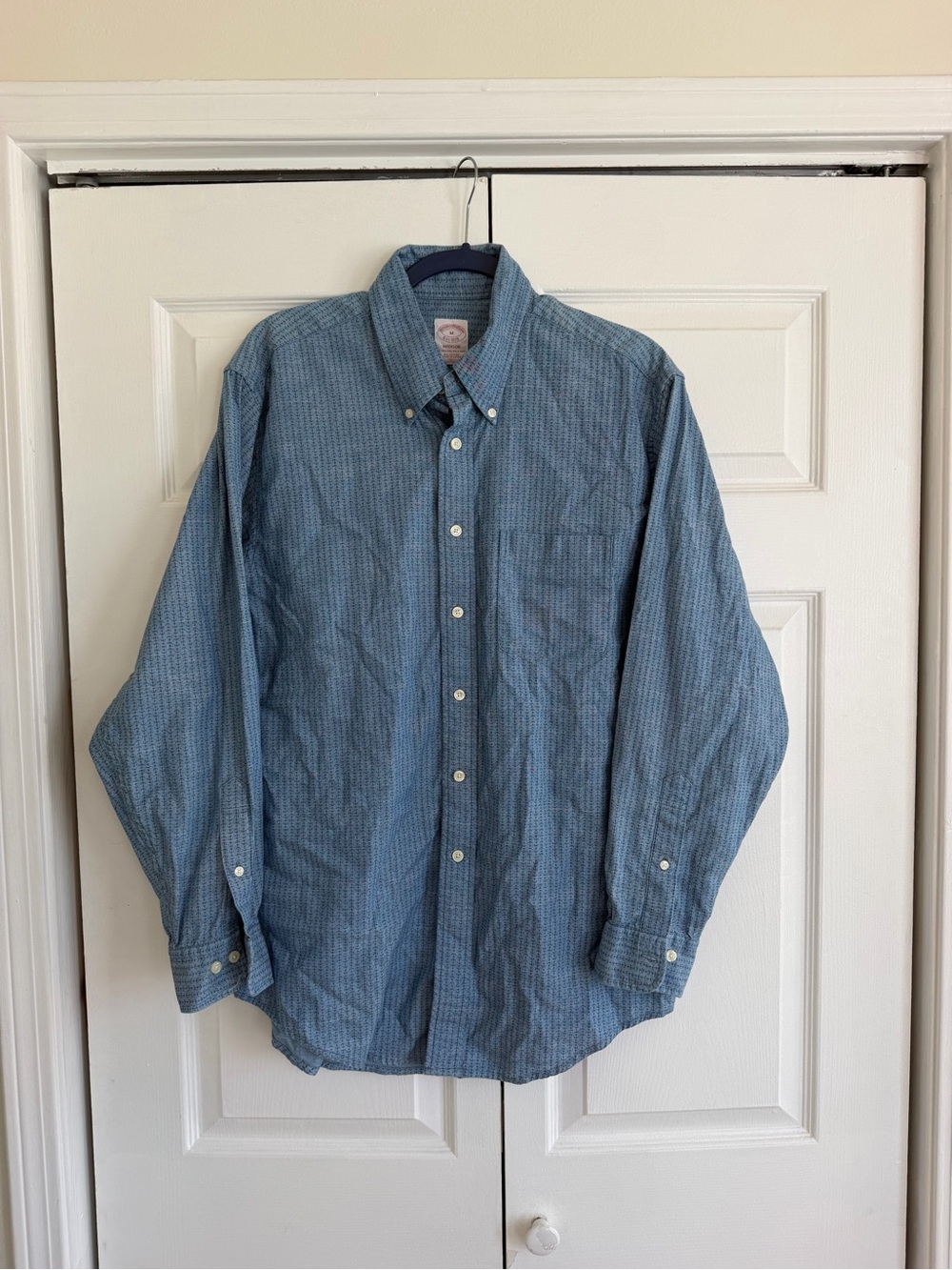 Madison Blue Patterned Button-Down Shirt